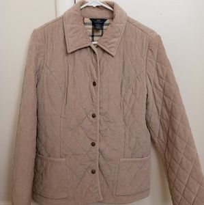 Brooks Brothers 364 Womens's tan quilted jacket